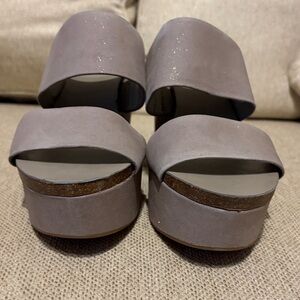 Vince canuto 9 Slide Sandals - silver grey starlight